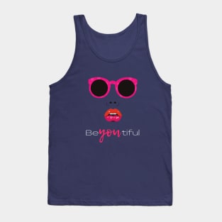 Be-YOU-tiful | Beautiful | Self love | Self Confidence | Empowered Design Tank Top